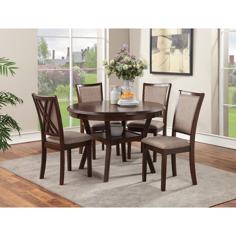 Wood 4 best sale chair dining table